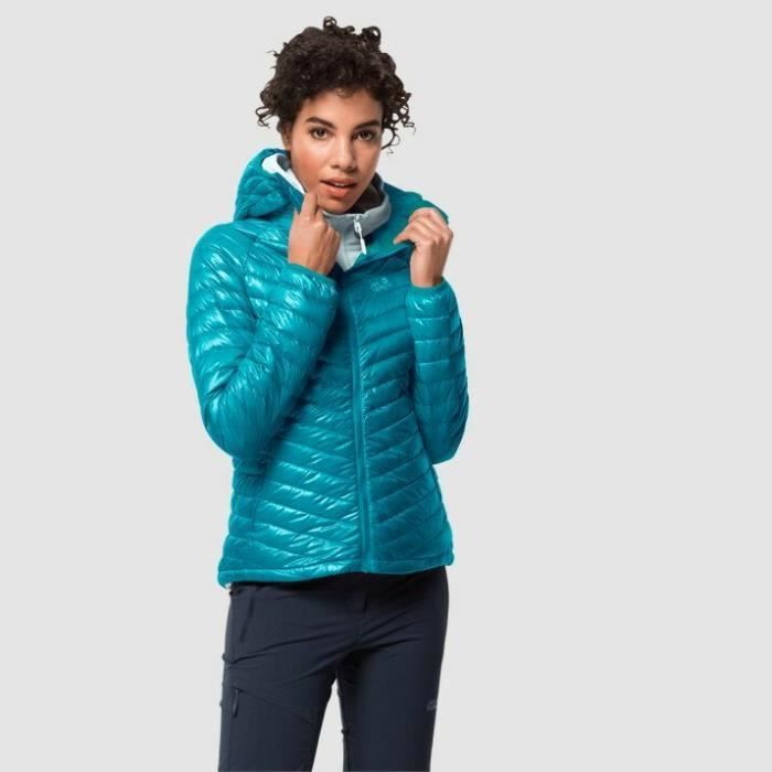 Veste femme Jack Wolfskin atmosphere bleu cyan fonc Bleu cyan