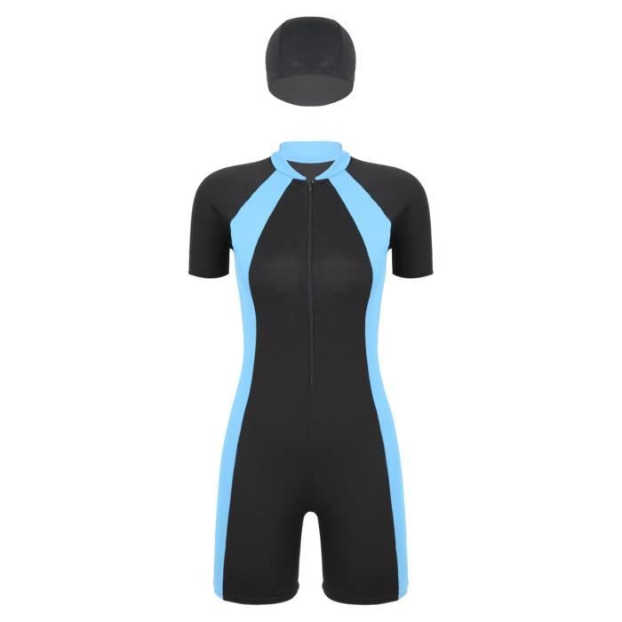 Combinaison De Protection Aquatique Femme - Maillot De Surf/plongée - Tissu Stretch - Neuf