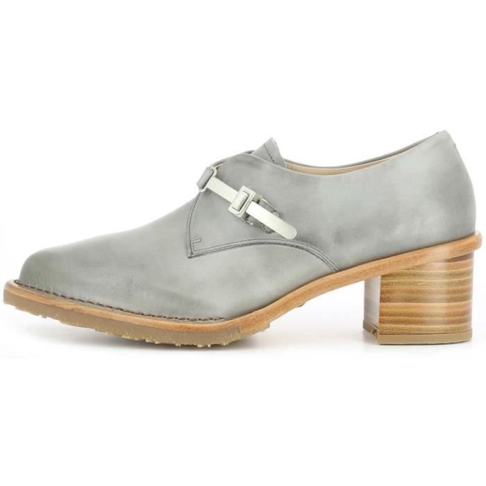 Escarpins à Lanières Gabor Femme - Talon Bloc 6cm En Daim Et Cuir