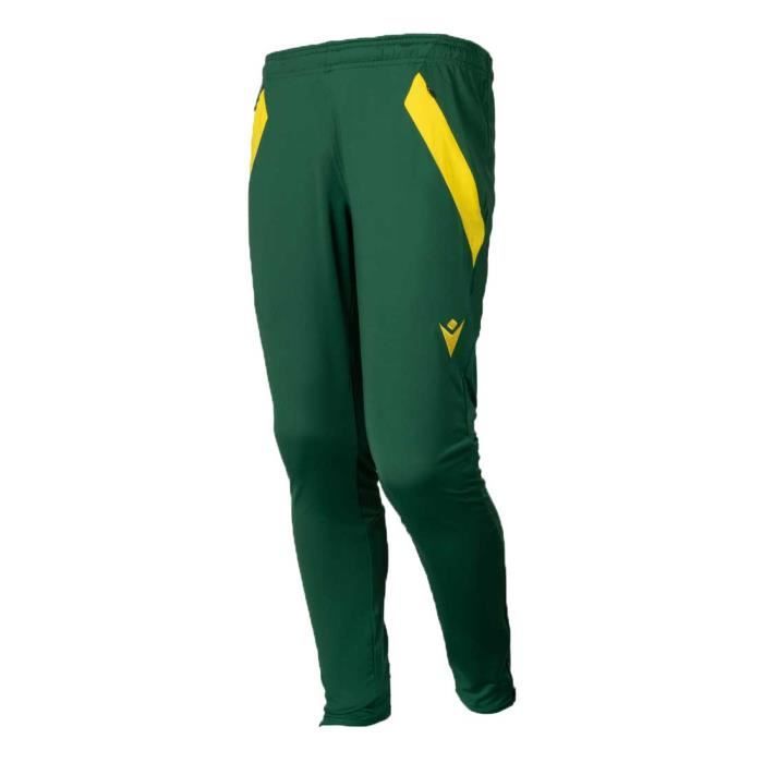 pantalon jogging entrainement macron fc nantes - vert - coupe slim - officiel football