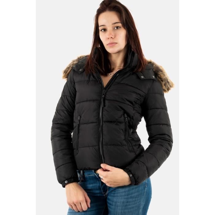 Doudoune superdry noir femme best sale