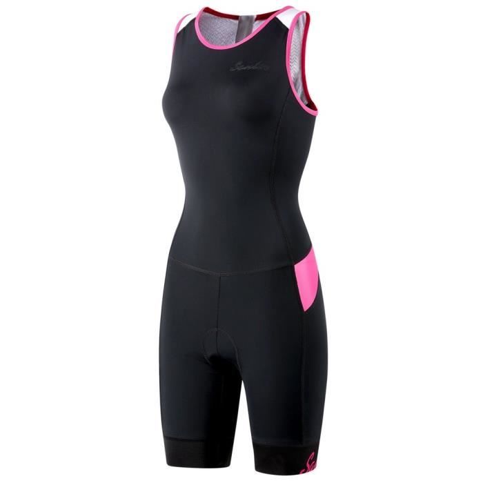 Tenue Cyclisme Femme Été Sans Manches - Maillot VTT Et Cuissard 9D Gel Respirant Séchage Rapide