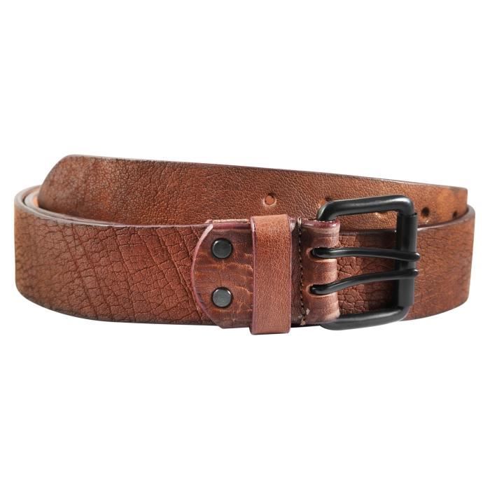 Ceinture en Cuir Braun Longueur L 110 CM, B 4cm Ou 40mm, Avec