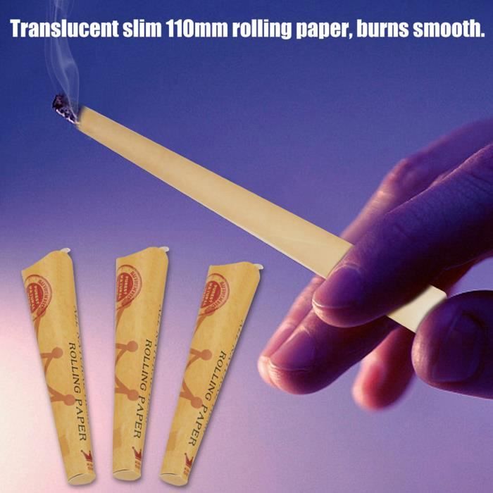 Mxzzand Papier à rouler pour cigarettes 72 cônes de tabac 110MM papier ...