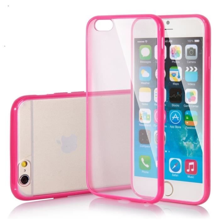 coque transparente rose iphone 7