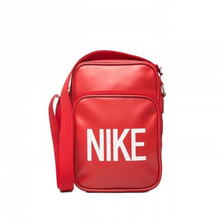 Sacoche Nike Heritage II Rouge Rouge rouge Cdiscount Bagagerie