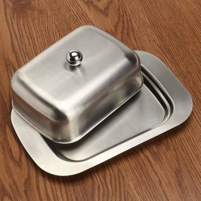 recipient a beurre pratique en acier inoxydable pour garder le beurre cdiscount maison