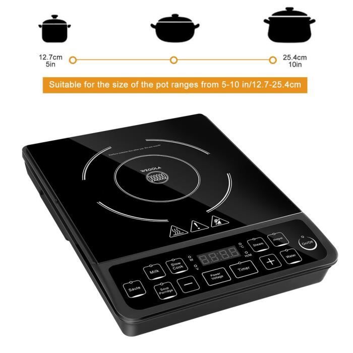 Plaque à induction portable 2000w plaques de cuisson céramique 15 niveaux  de température - Cdiscount Electroménager