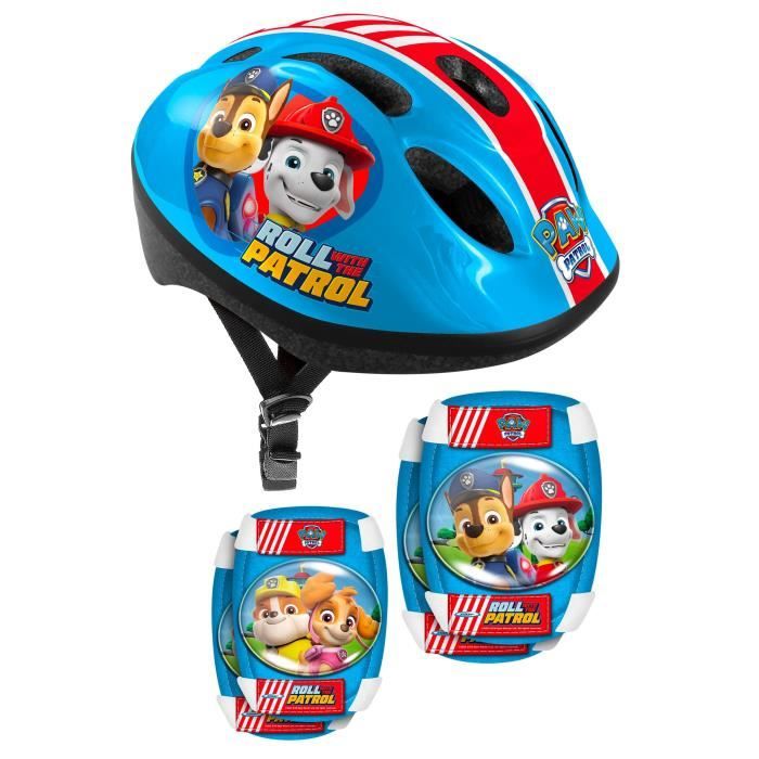 Set casque et coudières/genouillères - 50/56 cm - PAT PATROUILLE - PA450507  - Achat / Vente Casque et protections PAT PATR - Cdiscount