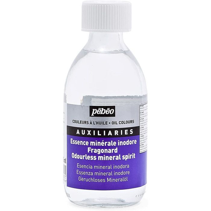 Inodore Essence minérale - PEBEO - Flacon 245ml - Inodore - Pour peinture à l ...