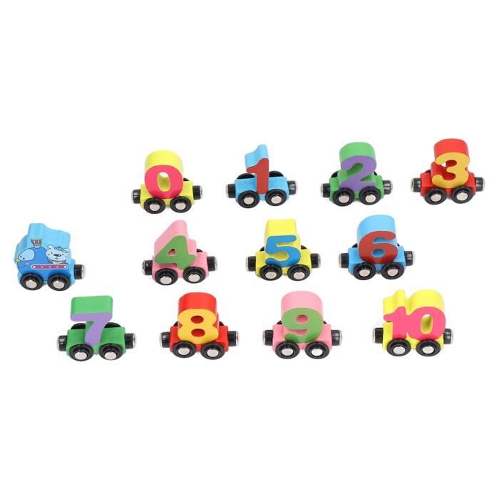 Jouet de train magnétique en forme de numéro en bois, ensemble de puzzle STEM, jouets éducatifs Jouet de train magnétique en forme de numéro en bois, ensemble de puzzle STEM, jouets éducatifs