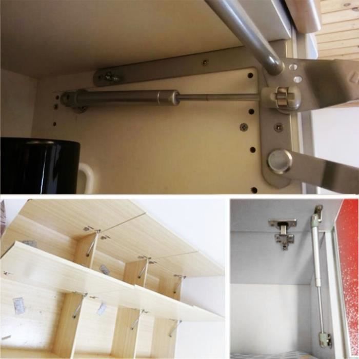 Support Hydraulique Pour Porte D'armoire – Ressort à Gaz, Tige Télescopique – Pour Meubles, Tiroirs, Lits Relevants - 8