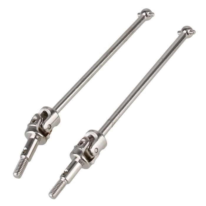 2pcs 106015 Cardan D Arbre Universel En Acier Argente Pour Voiture