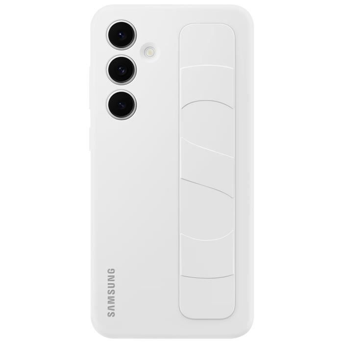 Coque avec lanière et support Galaxy S25+ Blanc