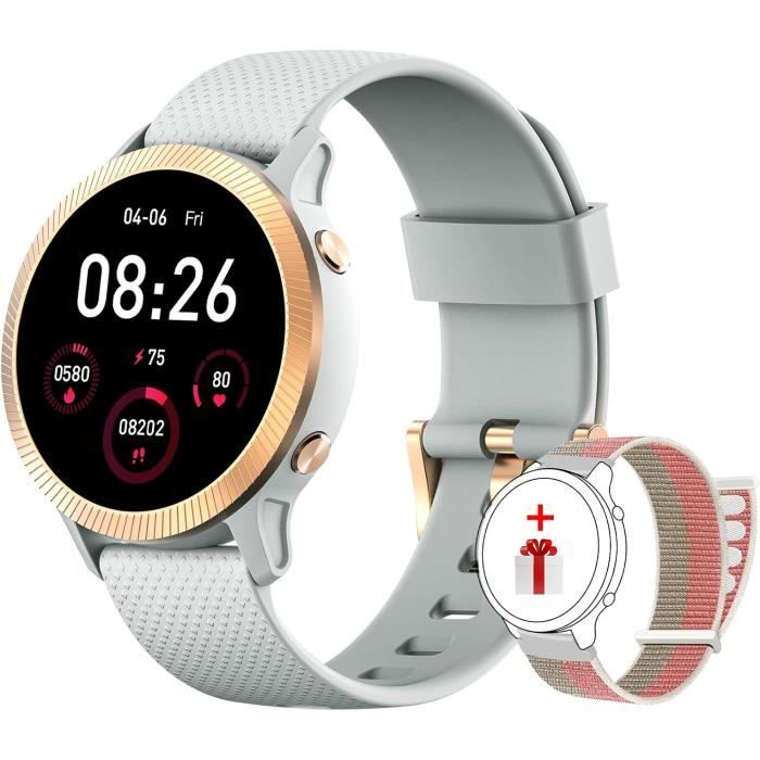 Montre Connectée Homme Femmes, Smartwatch Etanche Avec Tensiomètre