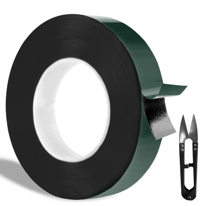 Ruban Adhésif Double Face Mousse Noir Uxcell - 45mm X 5m (épaisseur 2mm)