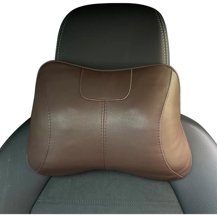 Appuie Tete Voiture En Cuir, Grand AppuiTête De Voiture En Cuir Et Mousse À Mémoire De Forme
