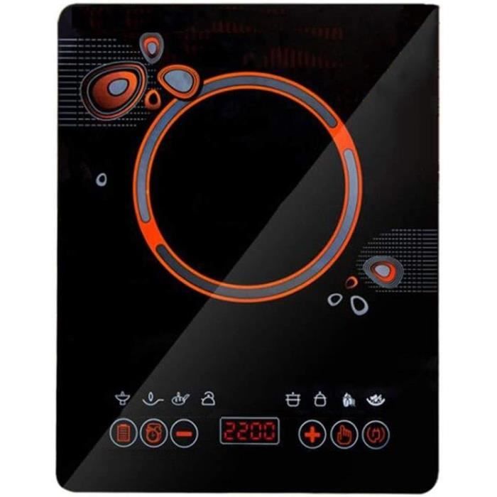 Plaque à Induction Portable 1800W – Écran LCD Tactile – Noir
