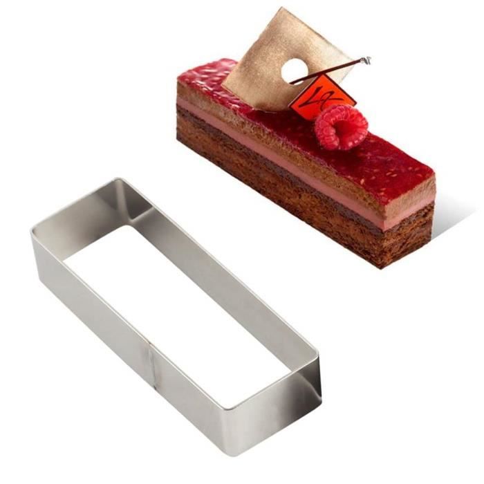 Moule A Gateau En Acier Inoxydable Rectangulaire En Forme De Moule A Gateau Pour Gateau De Mariage Et Moule A Dessert L Cdiscount Maison