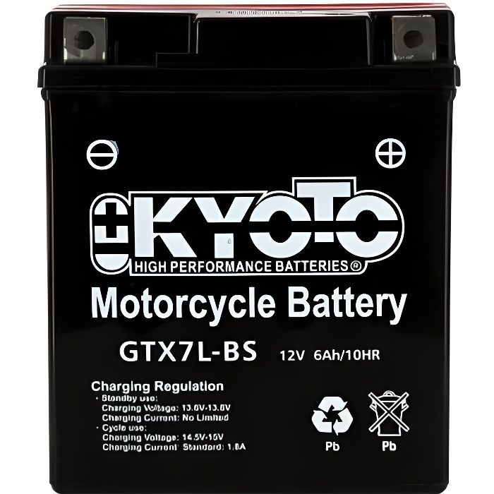 KYOTO - Batterie moto - Ytx7l-bs - L114mm W71mm H131mm