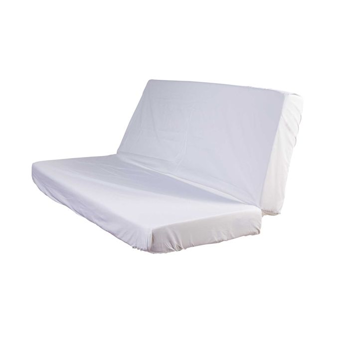 Drap housse blanc pour matelas clic-clac bonnet 20 cm 120x190 - Blanc - Fabriqué en France - Terre de Nuit Drap housse blanc pour matelas clic-clac bonnet 20 cm 120x190 - Blanc - Fabriqué en France - Terre de Nuit