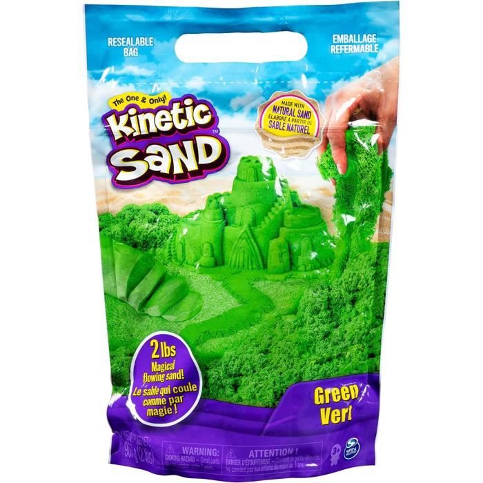 Sac de sable magique vert - Spin Master 6061463 - Pour enfants à partir de  3 ans
