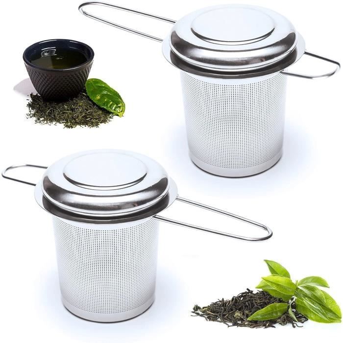 Infuseur à thé, filtre à thé à trous en 304 acier inoxydable pour