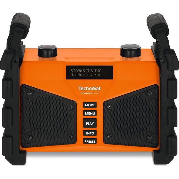 TechniSat DIGITRADIO 230 OD Radio Portable Dab+/FM avec Batterie et Diffusion Audio Bluetooth