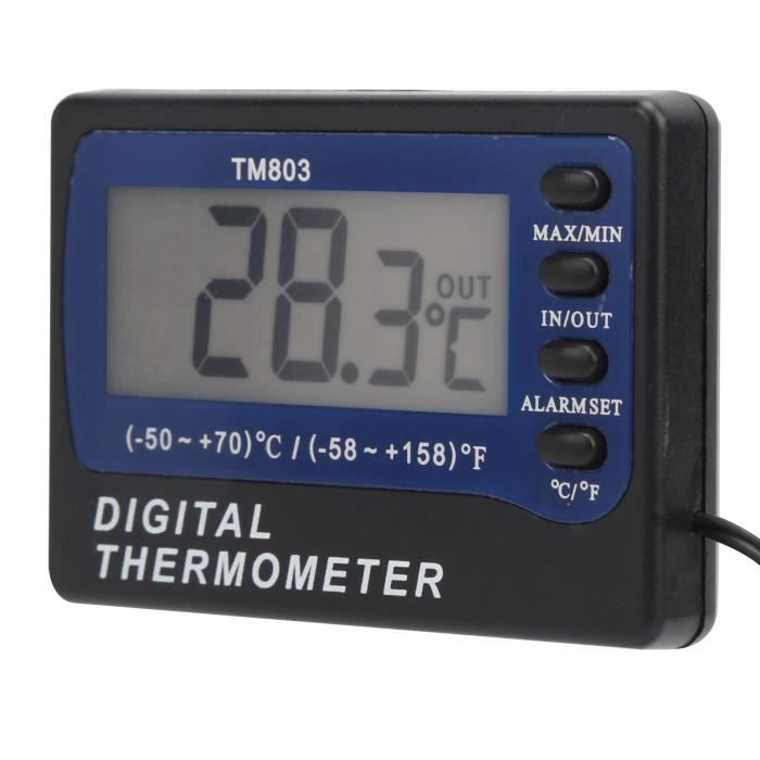Meilleurs prix pour Thermomètre numérique TM803 - TMISHION - Pour réfrigérateur daquarium - Alarme de température
