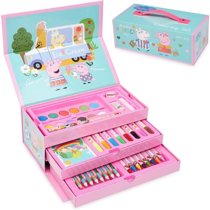 Malette Coloriage Sonic The Hedgehog - Coffret Dessin Enfant 40 Pièces Avec Feutres, Crayons Et Peinture