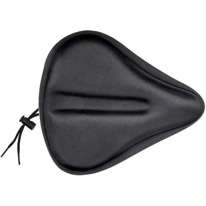 Housse De Selle Large Pour Vélo D'appartement – Coussin Gel/mousse Confortable, Noir