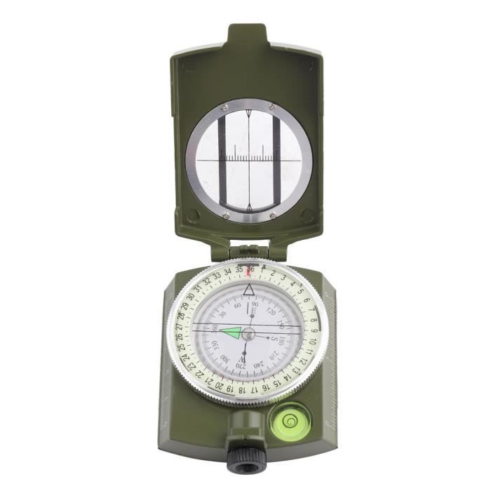 Boussole En Laiton étanche Avec Chiffres Lumineux - Portable, Pour Randonnée, Camping Et Activités Plein Air