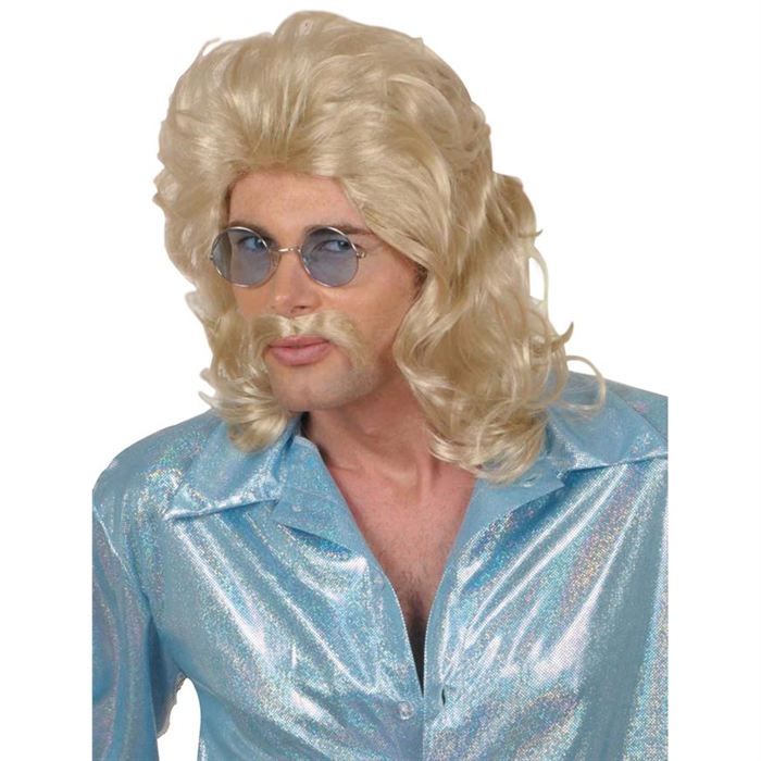 perruque homme disco