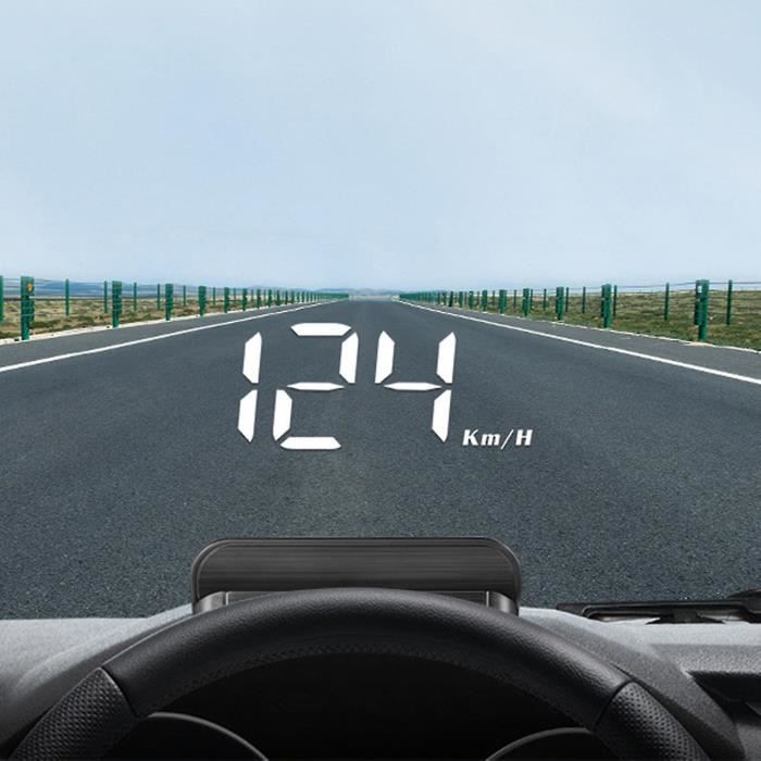 Affichage tête haute, voiture Universal GPS Hud, interface USB du compteur de vitesse, vitesse, direction de conduite, survitesse,