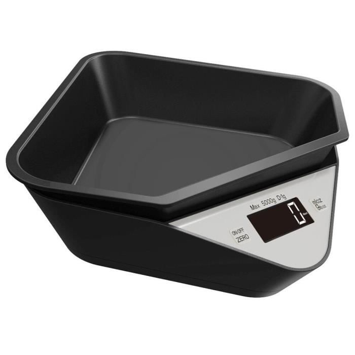Balance De Cuisine électronique Farberware Pro 5122579 – Noire – 2 Unités, Réveil, Thermomètre, Tare