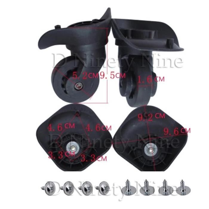 Dioche Roulettes pivotantes Roues de valise à bagages A84 roues de