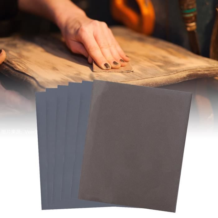 CoCud Feuilles De Ponçage Humide Et Sec, 9 Pouces X 3,6 Pouces, Grains 1200, Papier De Verre En Carbure De Silicium - (Applications : Pour Placoplâtre, Bois, Métal), 10 Pcs