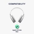 kwmobile Coque Compatible avec Apple Airpods Max - Housse de Protection Souple en Silicone pour Casque Audio - Noir-1