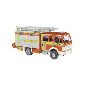 Miniature Pompier 1/43 - Alerte, Renault B110 Rouge En Résine, Collection