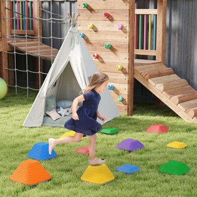Pierres D'Équilibrage HYES – 12 Pièces Empilables Antidérapantes – Jeu Sensoriel Pour Enfants – Cadeau Anniversaire