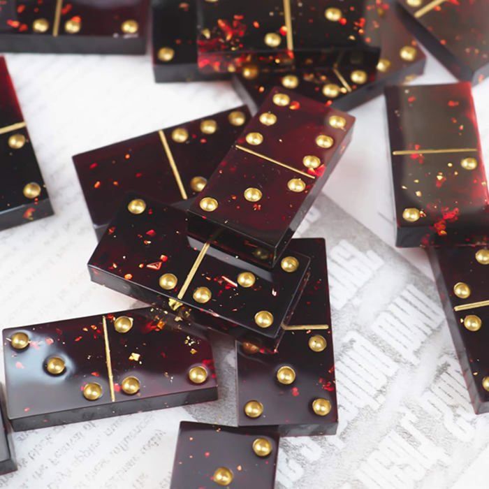 jeux de domino en résine époxy
