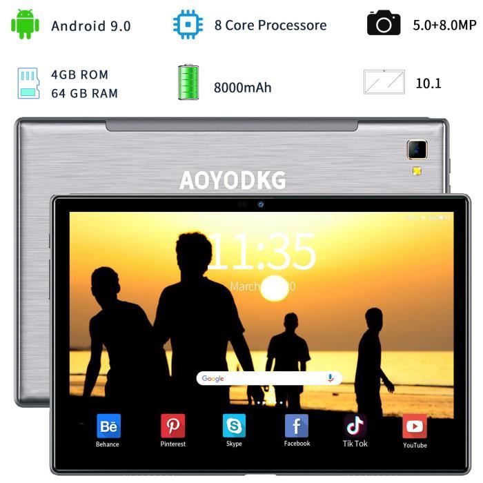 4G LTE Tablette Tactile 10.1 "Android 9.0-Octa1