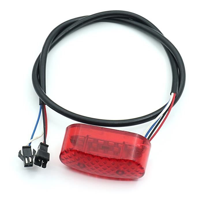 Feu arrière MONORIM pour trottinette électrique roue arrière L 30 mm, l 18  mm rouge ovale LED Note 1 - réparation parfaite