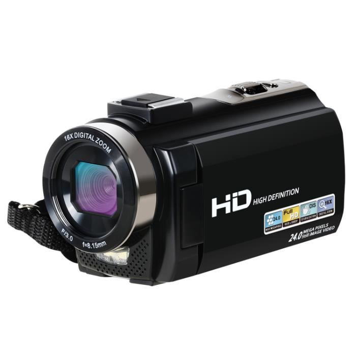 Caméra Vlogging 4K - Écran Rotatif 2,7 Pouces - Zoom 16x - Idéale Pour YouTube, Voyages Et Selfies