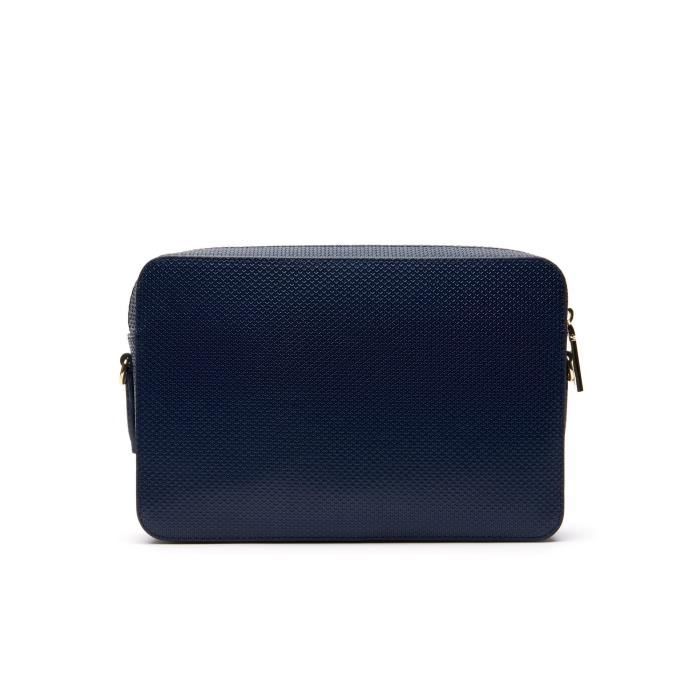 Sac bandoulière carré chantaco sale en cuir piqué uni
