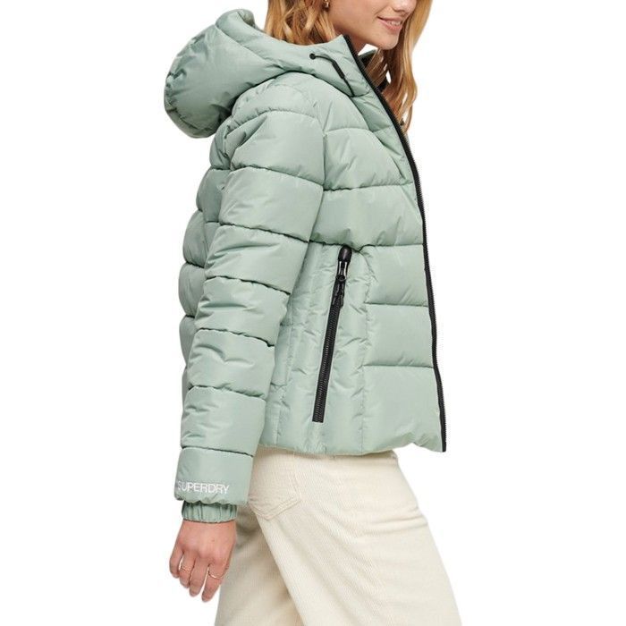 Superdry - Athletic Essentials - Sweat à capuche court ton sur ton à