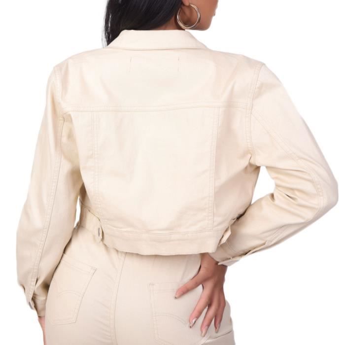 Veste courte ecru discount