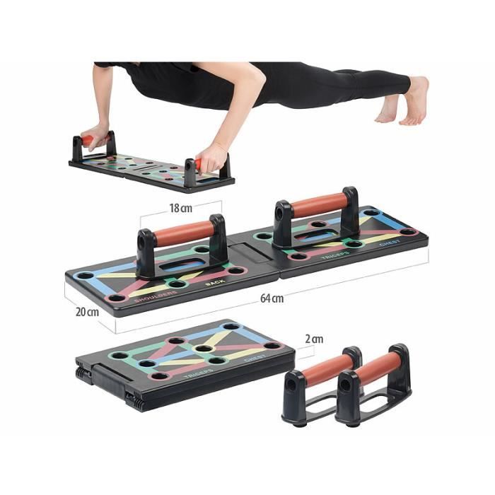 Planche pour pompes Push Up Board multifonctions GladiatorFit