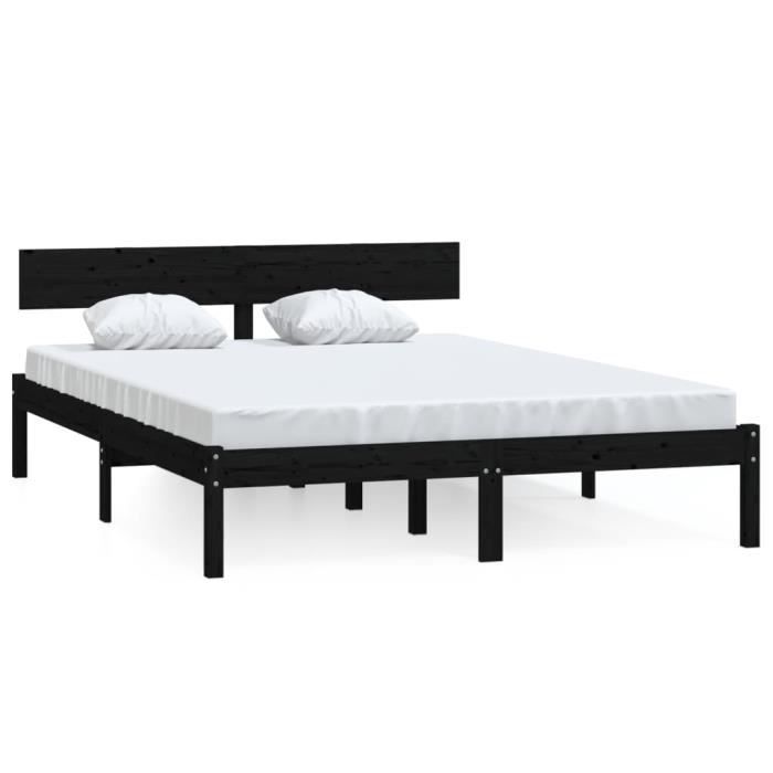 VidaXL Sommier à Lattes De Lit Avec Matelas LED, Lit Rembourré Avec Tête De Lit, Lit