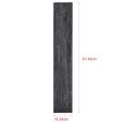 Revetement de sol adhesif valona PVC vinyle 7 pieces 0,975 m² night chene noir-2